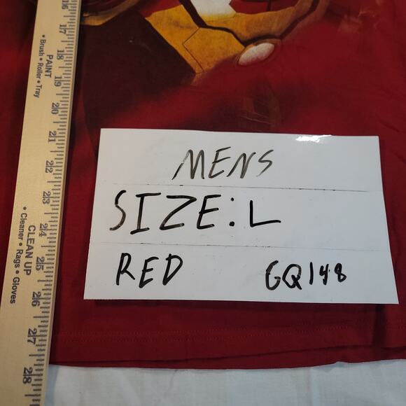 Marvel Iron Man 3 Graphic Delta Crew Neck Casual T Shirt Mens Size L Red - Picture 7 of 9